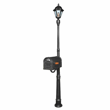 ASHLAND Mailbox - Post Light Combination Kit-Black SPK-606-BLK